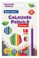 4шт Карандаши цветные BRAUBERG PREMIUM, 18 цветов, шестигра