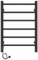 Полотенцесушитель электрический Laris Феличия ЧКЧ6 400х600 Черный Муар Левое подключение 73207610