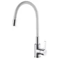 Смеситель Ledeme L4898-3 Rainbow, кухонный, с силиконовым гибким изливом, латунь, 35мм