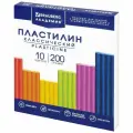 Пластилин 10 цветов Brauberg Академия Классическая, 200г, со стеком (106503), 16 уп.