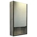 COMFORTY. Зеркало-шкаф Вена-45 дуб дымчатый