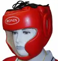 Шлем боксерский закрытый красный Ronin S