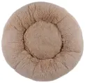Пушистая лежанка d80 см +-5 см для крупных кошек и собак цвет кремовый артикул PNL80