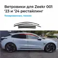 Ветровики на стекла от воды и дождя/аксессуар Zeekr 001