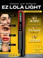Тату машинка для перманентного макияжа беспроводная EZ Lola Light, аппарат для татуажа с регулировкой мощности и частоты ударов иглы