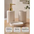 Набор для ванной White Rose ND Play (диспенсер, стакан, мыльница), керамика