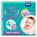 Подгузники детские Evy Baby Maxi 7-18 кг, размер 4 L, 21 шт