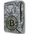 Zippo зажигалка оригинал 168 Armor хром с гравировкой Bitcoin