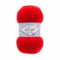 Пряжа для вязания Alize Sekerim Bebe 5 мотков (320м, 100гр) цвет 56 красный