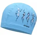 Шапочка для плавания ATEMI PU 301, голубой