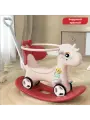 Качалка-беговел Лошадка, с ручкой, С музыкой, пластик, от 1 года до 6 лет