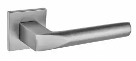 Дверные ручки Puerto Доппио Slim без запирания цвет сатиновый хром