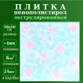 Декоративная плитка потолочная экструдированная из пенополистирола Звездопад 2/3