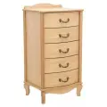 Комод Джульетта узкий 5 ящ.(светлый дуб) Вис