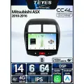 Магнитола Mitsubishi ASX 1 2010-2016 Teyes CC4L 6/64GB (Тип B), IPS, DSP, 4G, Wi-Fi, CarPlay, 2DIN