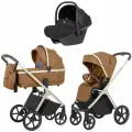 Коляска Carrello Vector, 3в1, шасси молочное, цвет Coral Beige