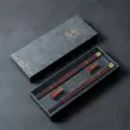 Палочки для еды из красного сандалового дерева, 5 пар, Бордовый