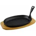 Сковорода чугун Myron Cook овальная со съемной ручкой 26,5х17,5см MC2265