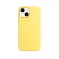 Чехол силиконовый Магсейф для iPhone 13 Lemon Zest с анимацией NFC, Silicone case Магсейф для айфон 13 - Желтый