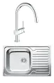 Комплект Мойка Kaiser KSS-7850 L / Смеситель Grohe Minta 3291800E хром