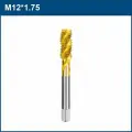 Метчик машинный XCAN HSS M12х1,75 с винтовой канавкой, титановое покрытие