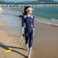 Женский костюм для фридайвинга / цельный костюм для плавания / для защиты от ультрафиолета серфинг дайвинг снорклинг каякинг