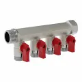 Коллектор распределительный шаровой VALOGIN, 3/4 - 4 выхода х 1/2 VG-902103