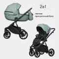 Коляска детская универсальная 2 в 1 Riko basic MONTANA ECCO 21 Green зеленый