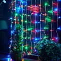 Занавес светодиодный 3х2м 160 светодиодов Разноцветный свет Провод прозрачный ULD-C3020-160/DTA MULTI IP20 TM Uniel