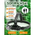 Sofirn HS41 SST20 5000K нейтральный белый 4000лм Налобный фонарь 21700 USB-C перезаряжаемый фонарик с магнитным хвостом.