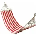 Гамак полоска тканевый с перекладиной 2000х1300мм