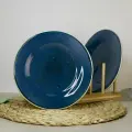Набор тарелок синих Блу Реаттиво завод Хорекс, 2 шт, керамика, диаметр 20 см