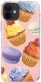 Силиконовый чехол на Apple iPhone 12 / 12 Pro / Эпл Айфон 12 / 12 Про с рисунком Капкейки