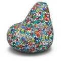 Мир Пуффов Кресло-мешок «Груша» Пипл, с ручкой для переноски,размер- XXXL,cъемный чехол