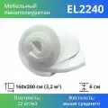Мебельный поролон повышенной жесткости El 2240 60x1600x2000мм, плотность 22 кг/м3