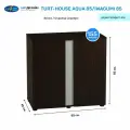 Тумба под аквариум Biodesign TURT-HOUSE AQUA 85/IWAGUMI 85 (венге) ЛДСП 85*45*82см
