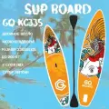Сапборд GQ KC Пони SUPboard, с двойным веслом, 2 в 1, оранжевый, 335x81x15см, 200кг