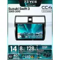Магнитола Suzuki Swift 3 2003-2010 Teyes CC4 8/128GB, штатная магнитола, QLED,2 DSP,4G, Wi-Fi,2DIN