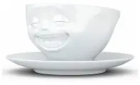 Чашка кофейная с блюдцем Tassen Мимика Laughing