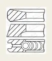 Кольца поршневые MB OM904 d102.0 STD 3-2.5-4 на 1 цил. Goetze