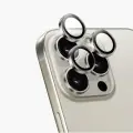 Защитные линзы для камеры iPhone 16 Pro Max KEEPHONE — Закаленное стекло 9H c покрытием AR из алюминиевого сплава-Титан
