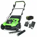 Аэратор-скарификатор аккумуляторный Greenworks 2517607UB, 40V, бесщеточный, c 1хАКБ 4Ач и ЗУ