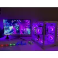 Игровой Компьютер с Монитором 24 White Intel I7 + видеокарта RX580 8gb + опер память 16 ГБ RAM + SSD 512гб