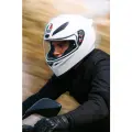 Мотоциклетный шлем AGV K1S, цвет: белый, размер: L