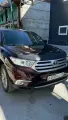 Дефлектор капота Кожаный для Toyota Highlander 2010 -2013 II (U40) Рестайлинг Тойота Хайлендер