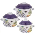 Набор кастрюль Agness прованс лимоны, 6 пр. 1,5 л/2,8 л/3,6 л, 16х10/20х12/22х13 см (934-705)