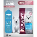 Award Корм сухой SPECIAL CARE HYPO PUPPY со свежей белой рыбой для щенков от 1 мес, беременных и кормящих собак всех пород, склонных к аллергии 12кг