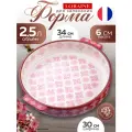 Форма для запекания Loraine, керамика, 2.5л, круглая, красная