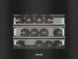Винный шкаф встраиваемый Miele KWT 7112 IG Obsidian Black Glass, черный обсидиан