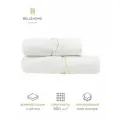 Полотенца махровые BELLEHOME Лотос с вышивкой Золотые Рыбки, 2 шт ( 50x100, 70x140), 100% хлопок